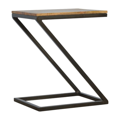 Sullivan Side Table with Iron Base