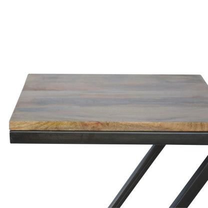 Sullivan Side Table with Iron Base