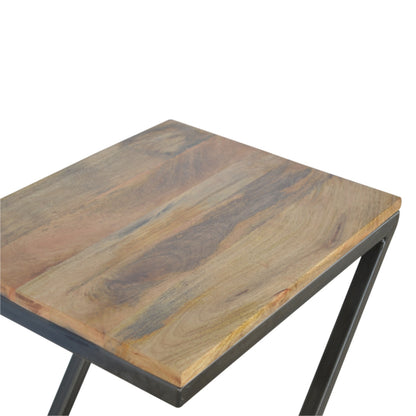 Sullivan Side Table with Iron Base