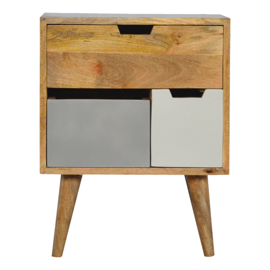 Removeable Grey and White Bedside