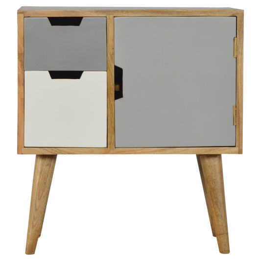 Grey and White Painted Cabinet