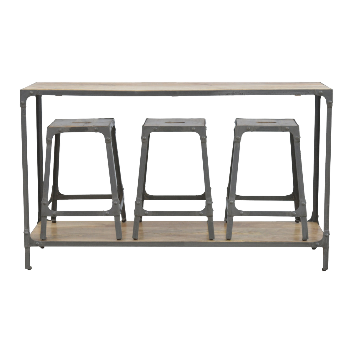 Hallway Console with 3 Stools