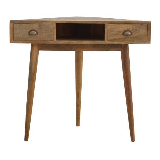 Solid Wood Corner Writing Desk