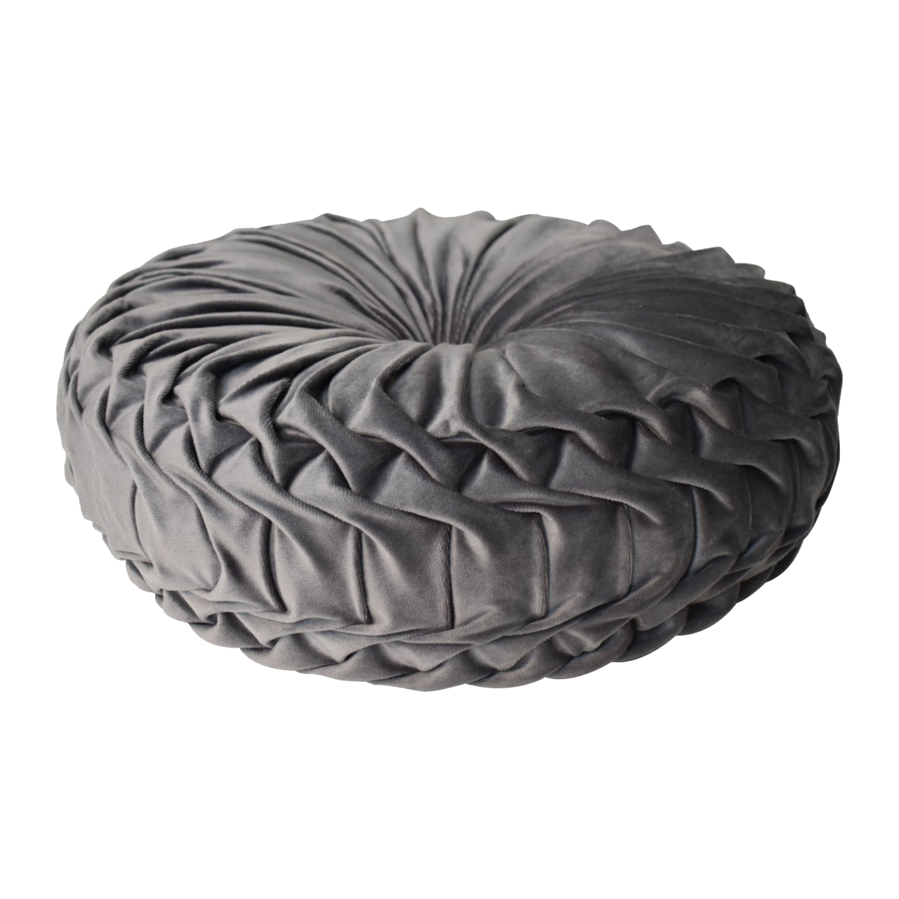 Grey Smocking Cushion - Set of 2