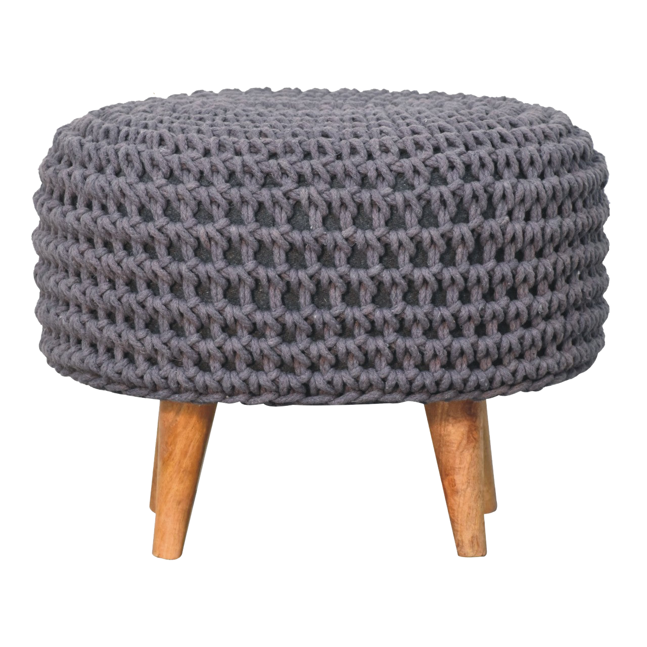 Keeva Grey Oblong Footstool