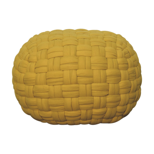 Mustard Tube Pouffe