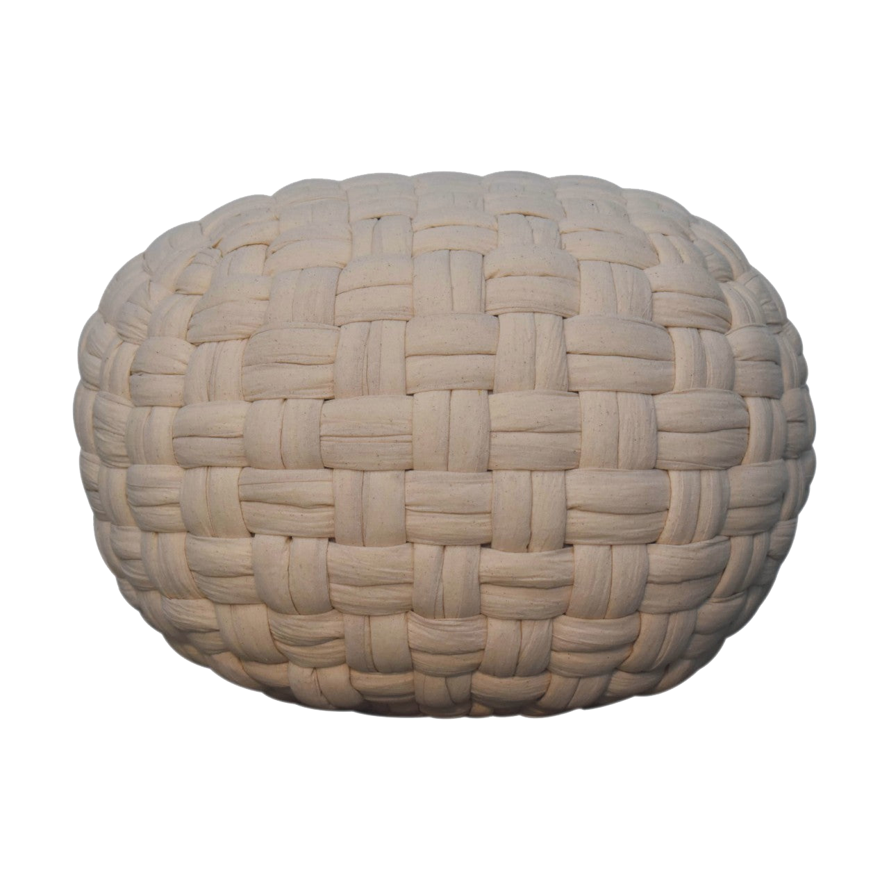 White Tube Pouffe
