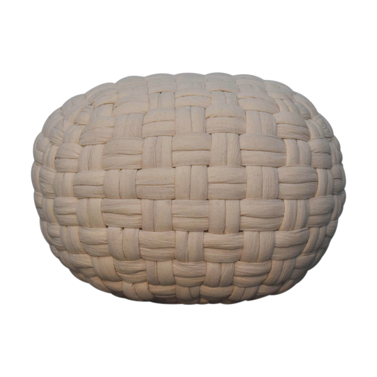White Tube Pouffe