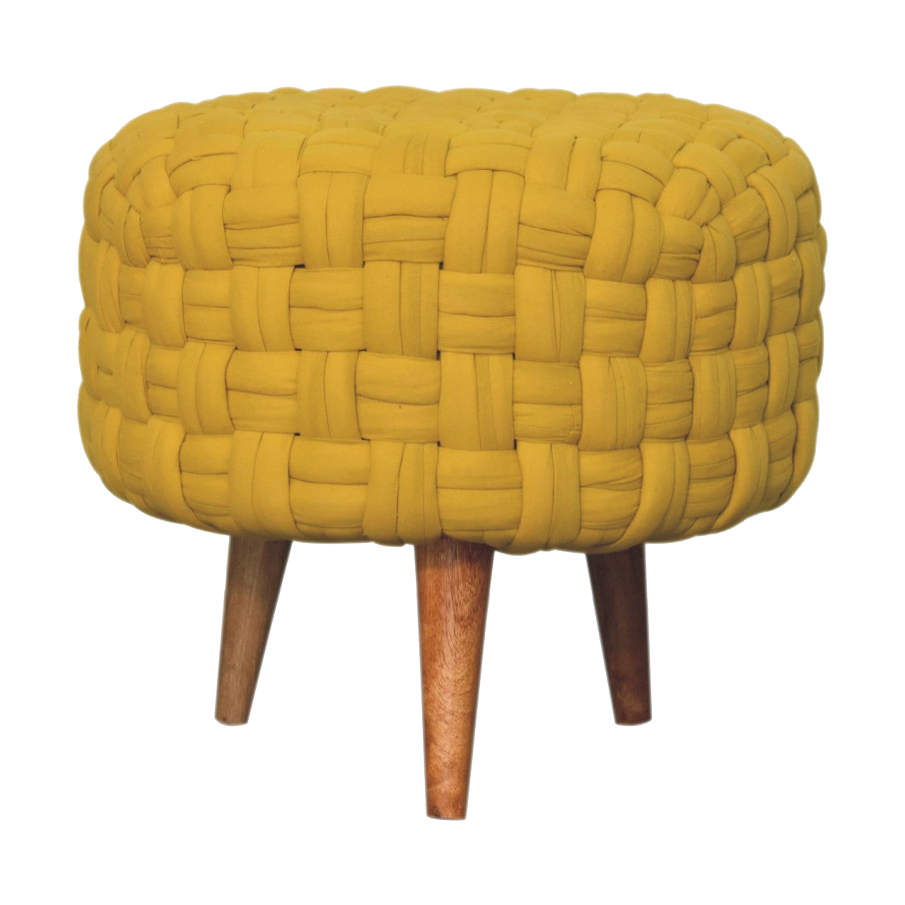 Mustard Tube Footstool
