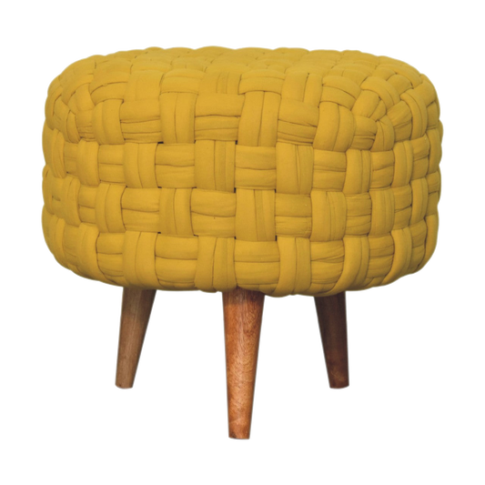 Mustard Tube Footstool