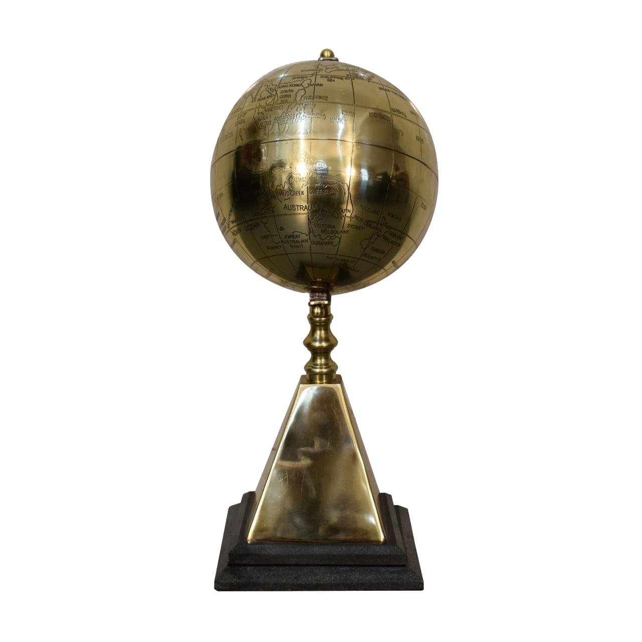 Gold Pyramid Globe