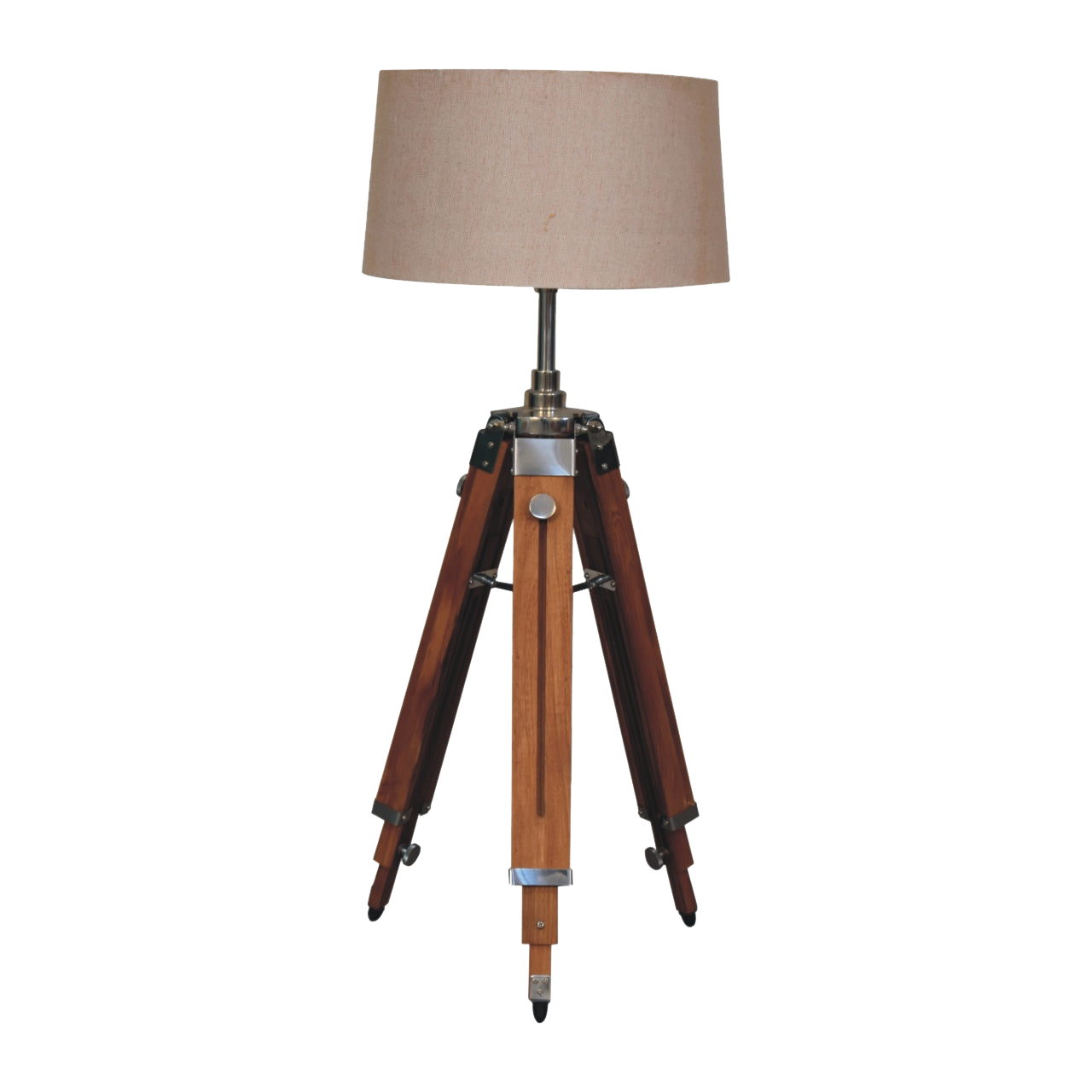 Wooden Tripod Floor Lamp