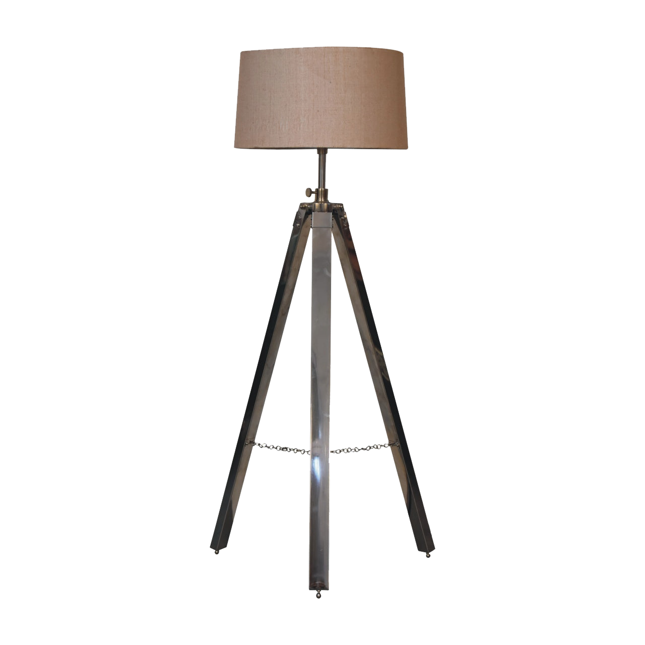 Chrome Tripod Floor Lamp