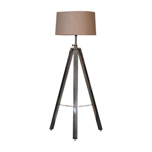 Chrome Tripod Floor Lamp