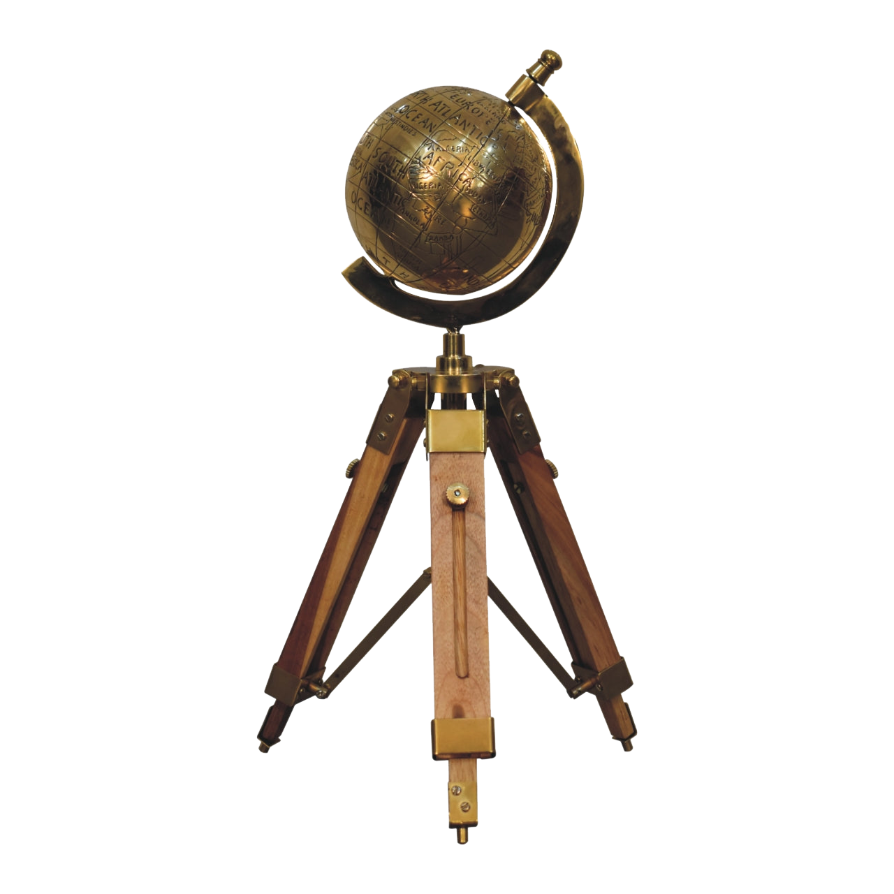 Brass Antique Tripod Globe