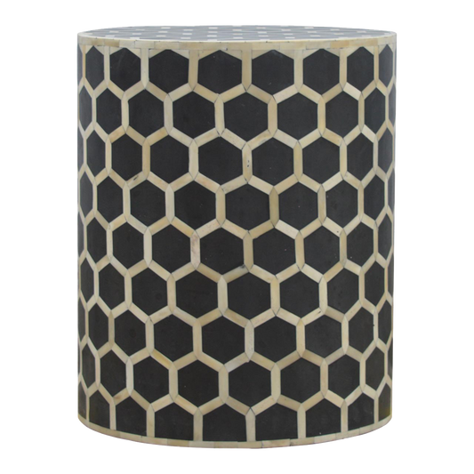 Bone Inlay Occasional Stool
