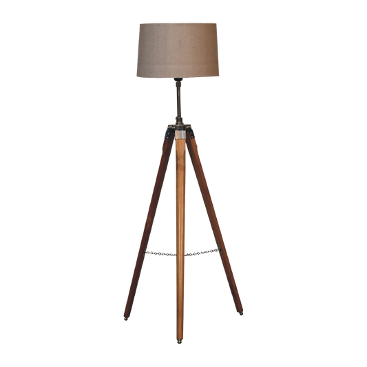 Chrome Plated Tripod Floor Lamp