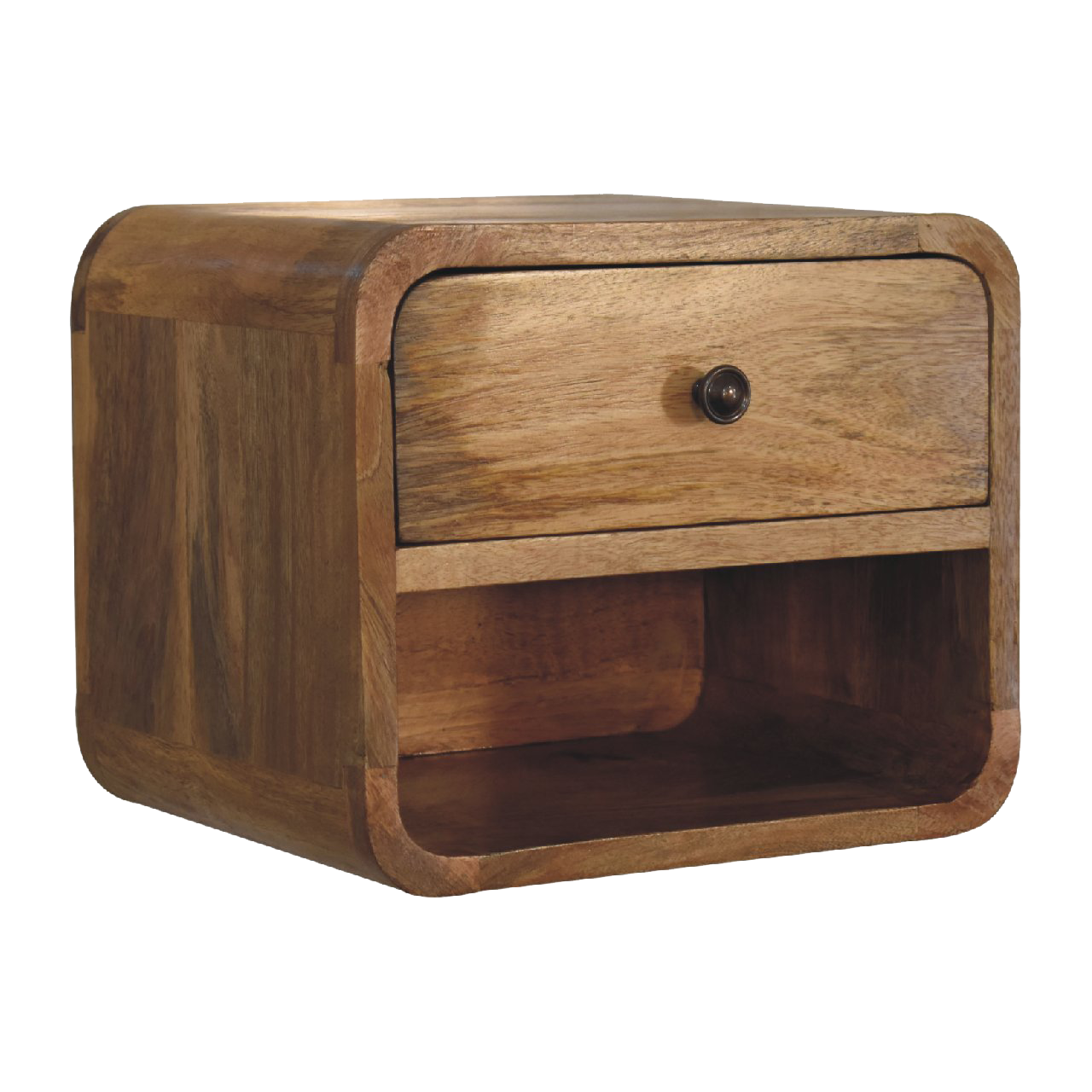 Mini Oak-ish Floating Open Bedside