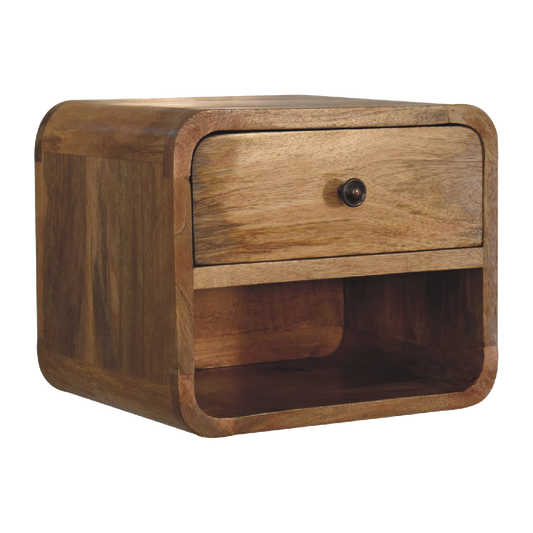 Mini Oak-ish Floating Open Bedside