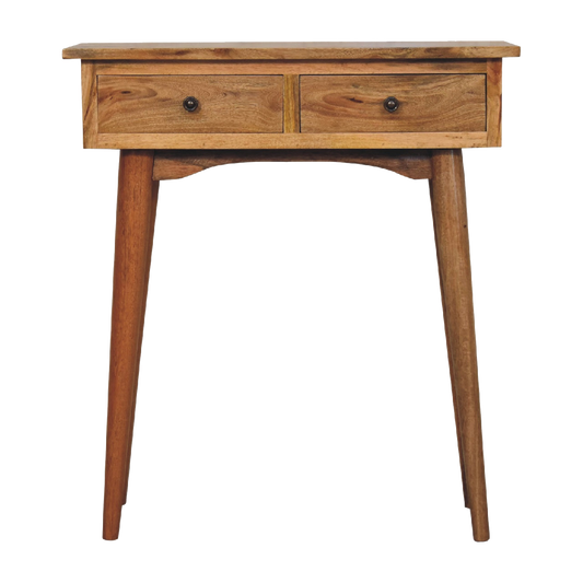 Mini Oak-ish Hallway Console Table