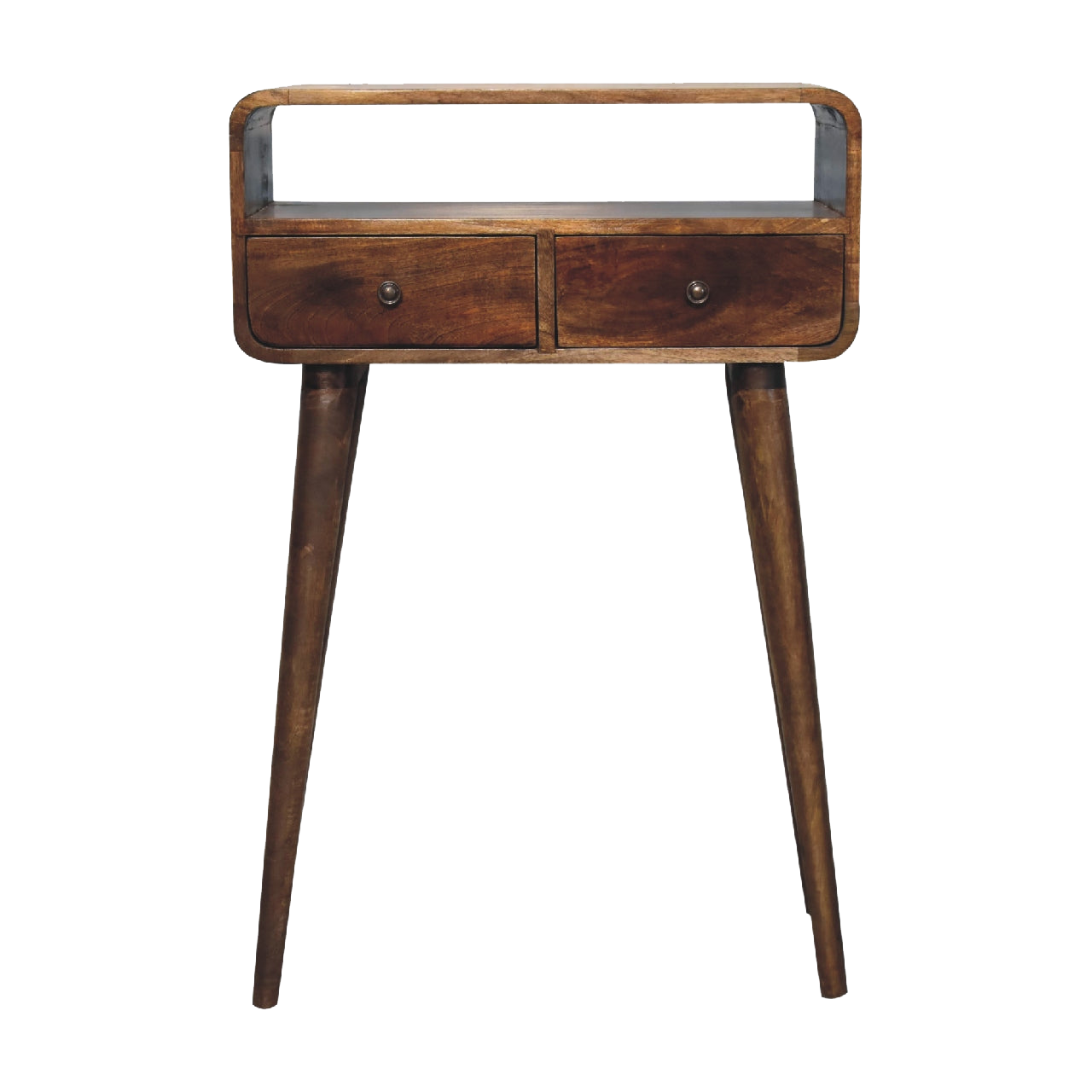 Mini Grey-wash Curved Console