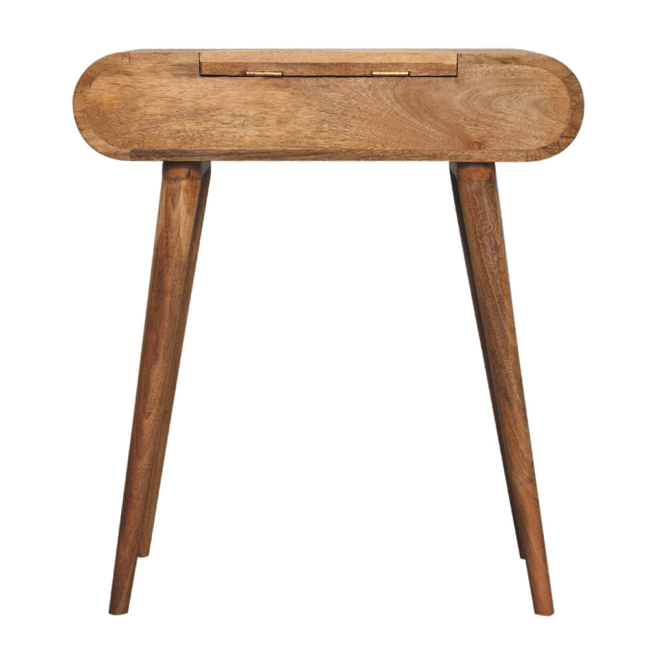 Mini Oak-Style Round Dressing Table