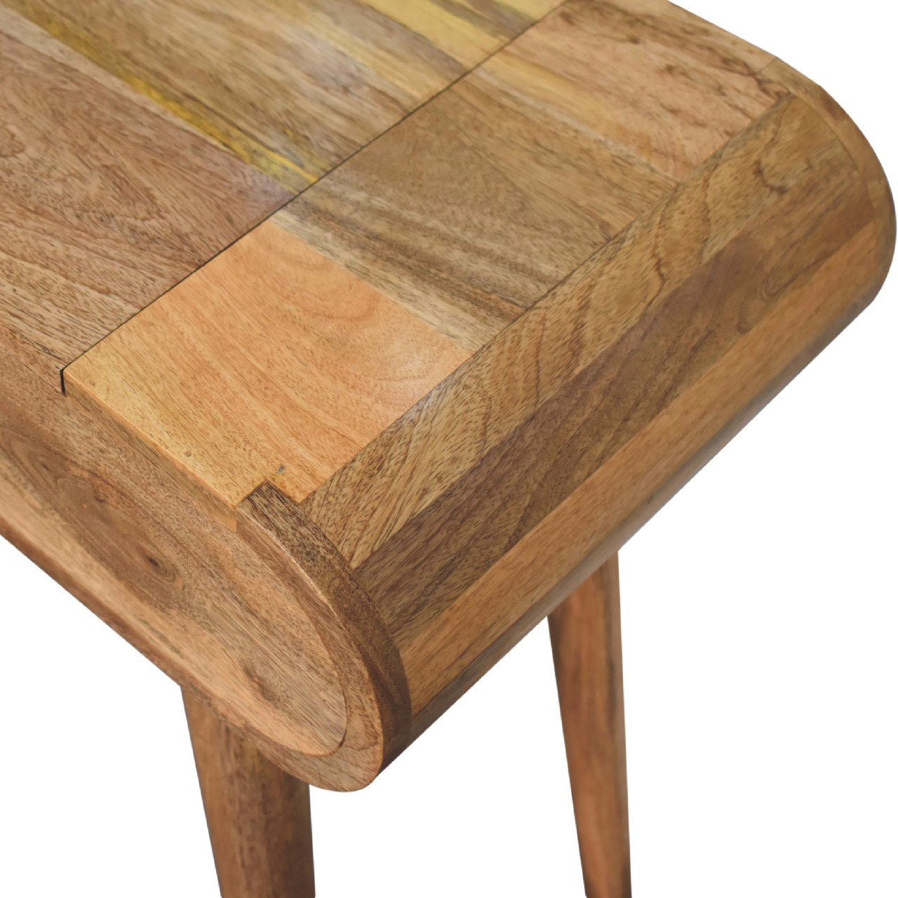 Mini Oak-Style Round Dressing Table