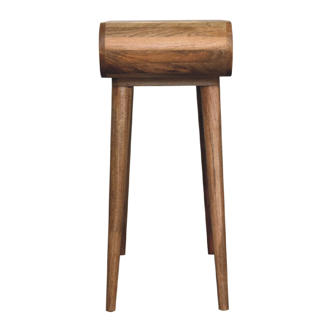 Mini Oak-Style Round Dressing Table