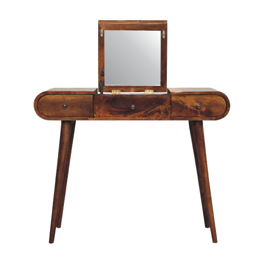Chestnut Mirror Dressing Table