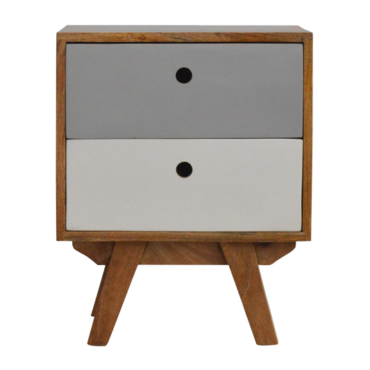 Two Tone Hand Painted Bedside