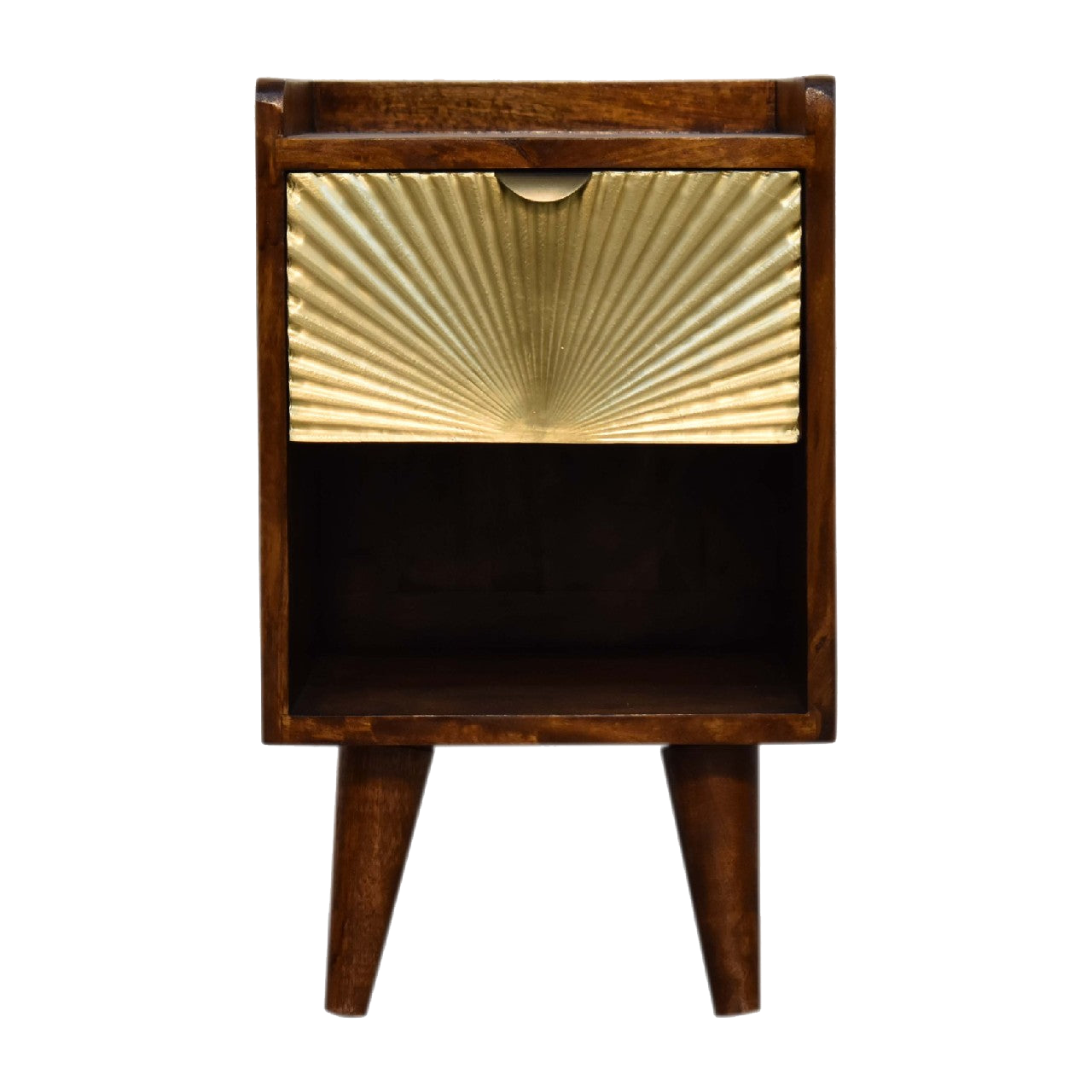 Mini Manila Gold 1 Drawer Bedside