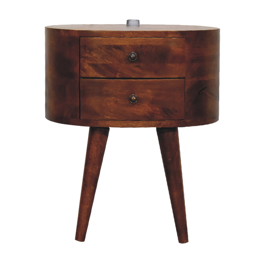 Chestnut Bedside with Reading Light