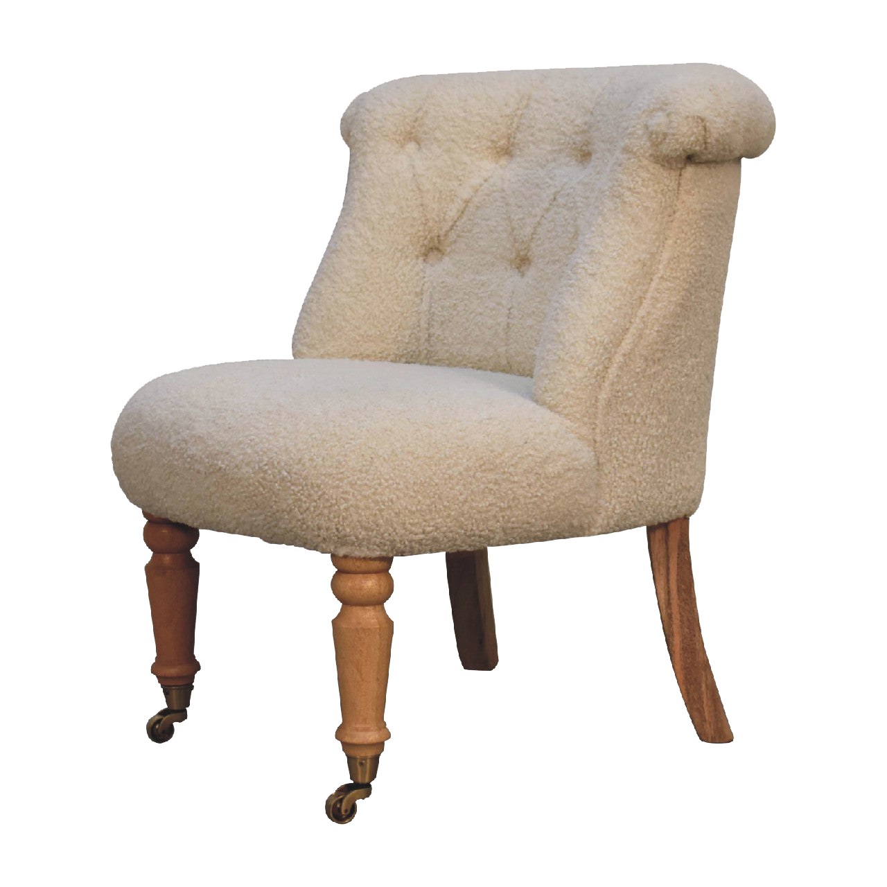 Boucle Cream Accent Chair