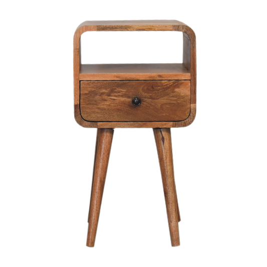 Mini Oakish Curve Open Bedside