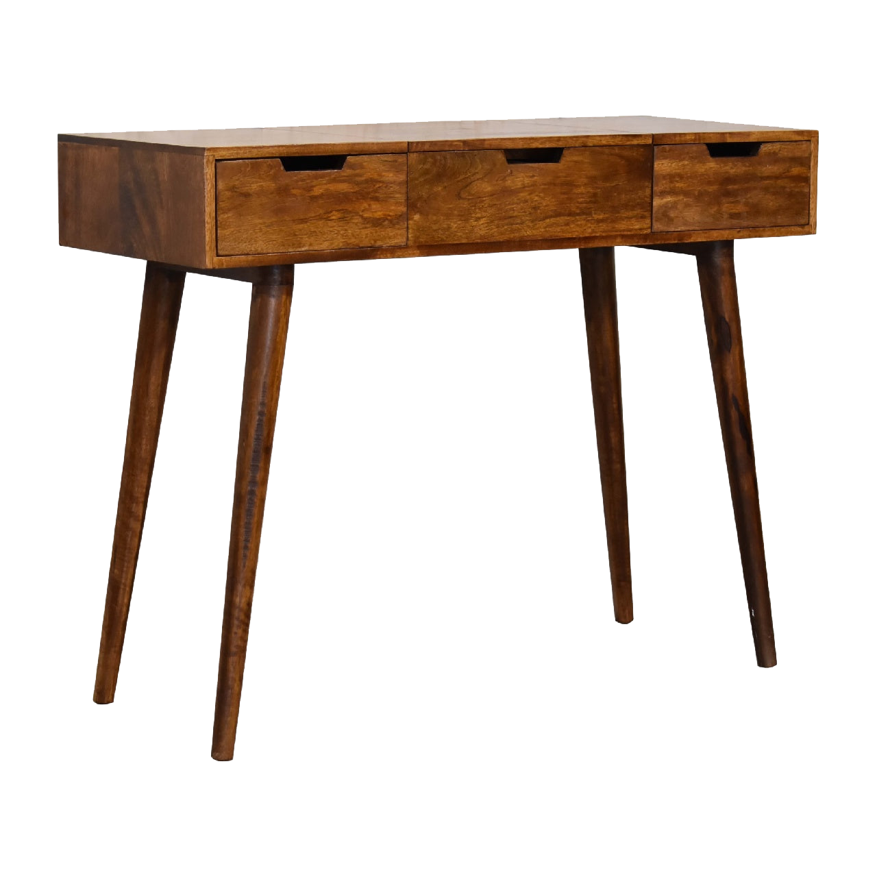 Chestnut Foldable Mirror Table