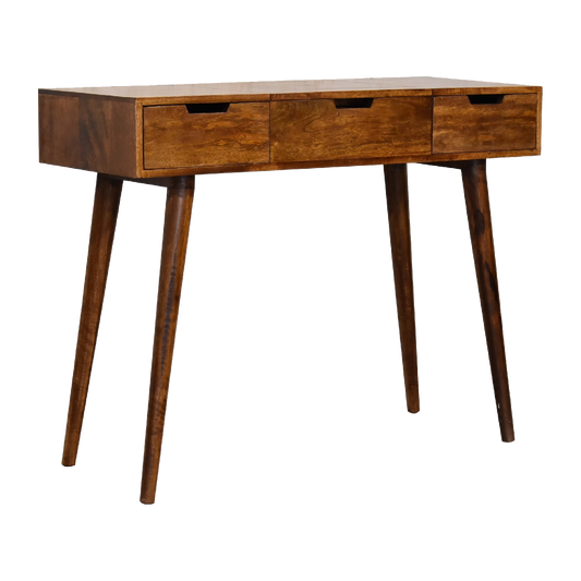 Chestnut Foldable Mirror Table