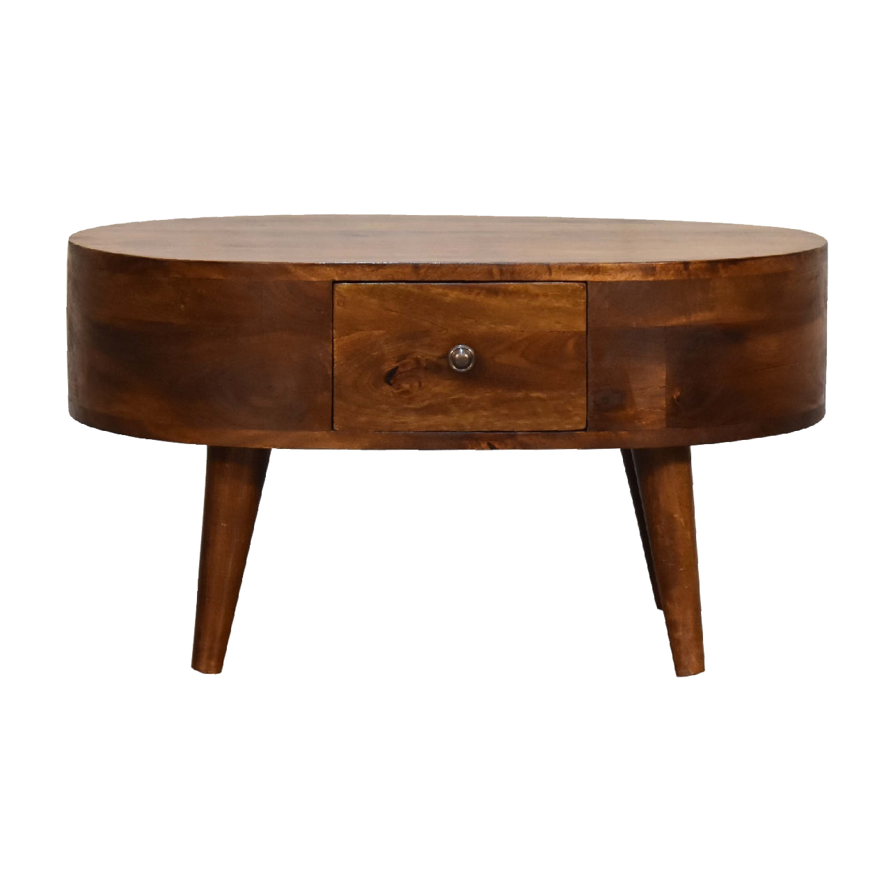 Mini Chestnut Rounded Coffee Table