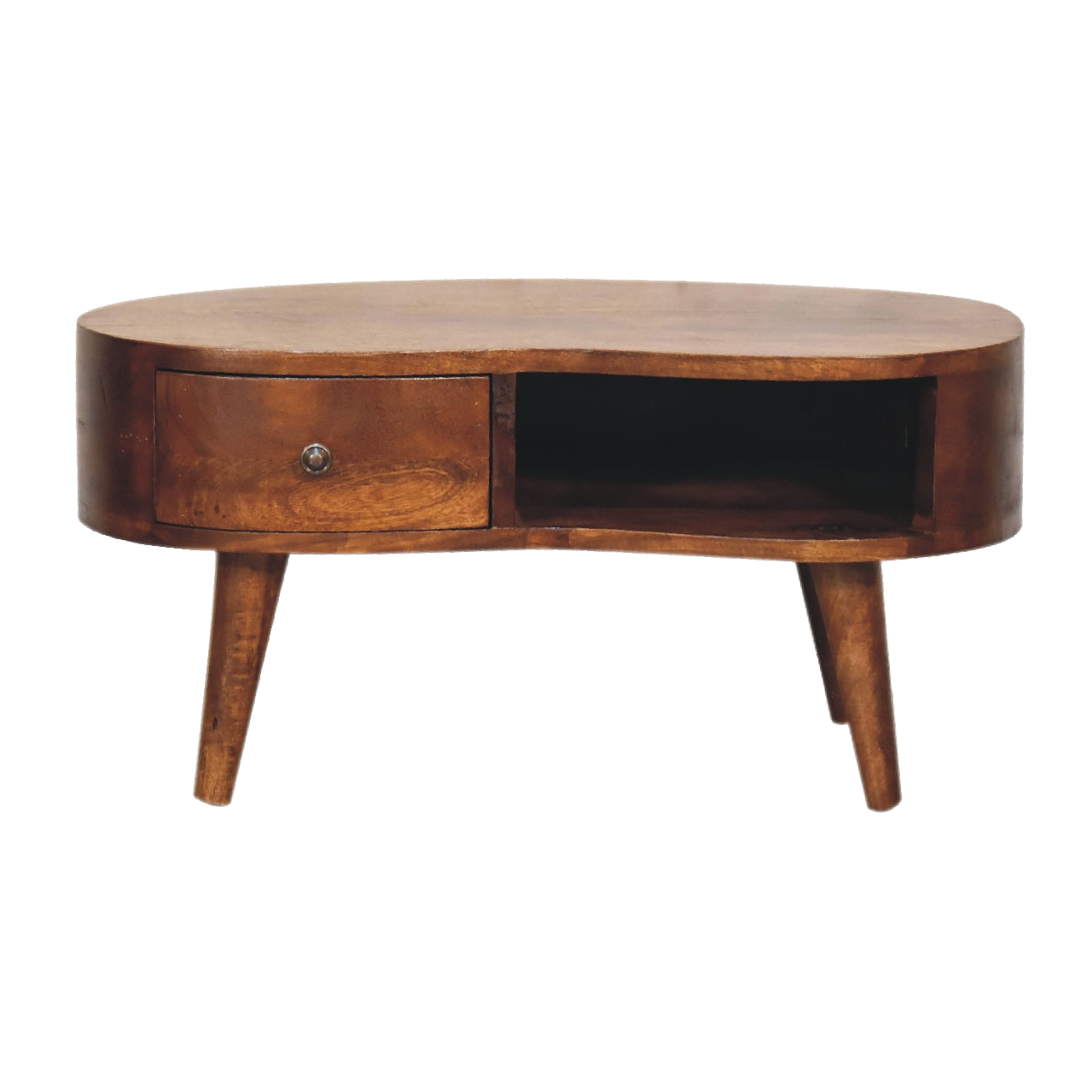 Mini Chesnut Wave Coffee Table