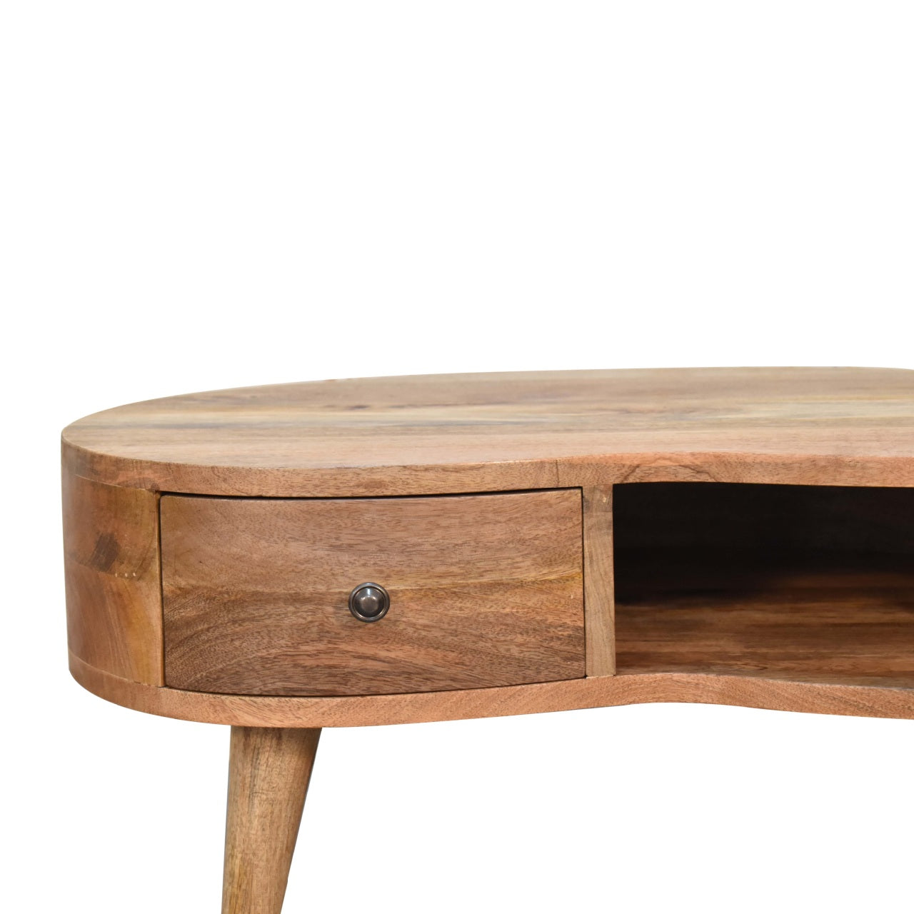 Mini Oak-Style Wave Coffee Table