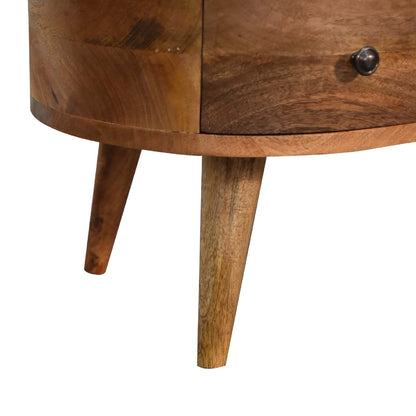 Mini Oak-Style Wave Coffee Table