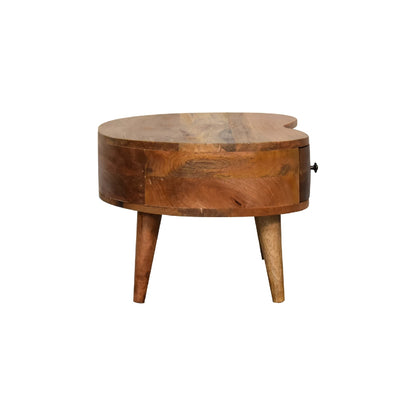 Mini Oak-Style Wave Coffee Table