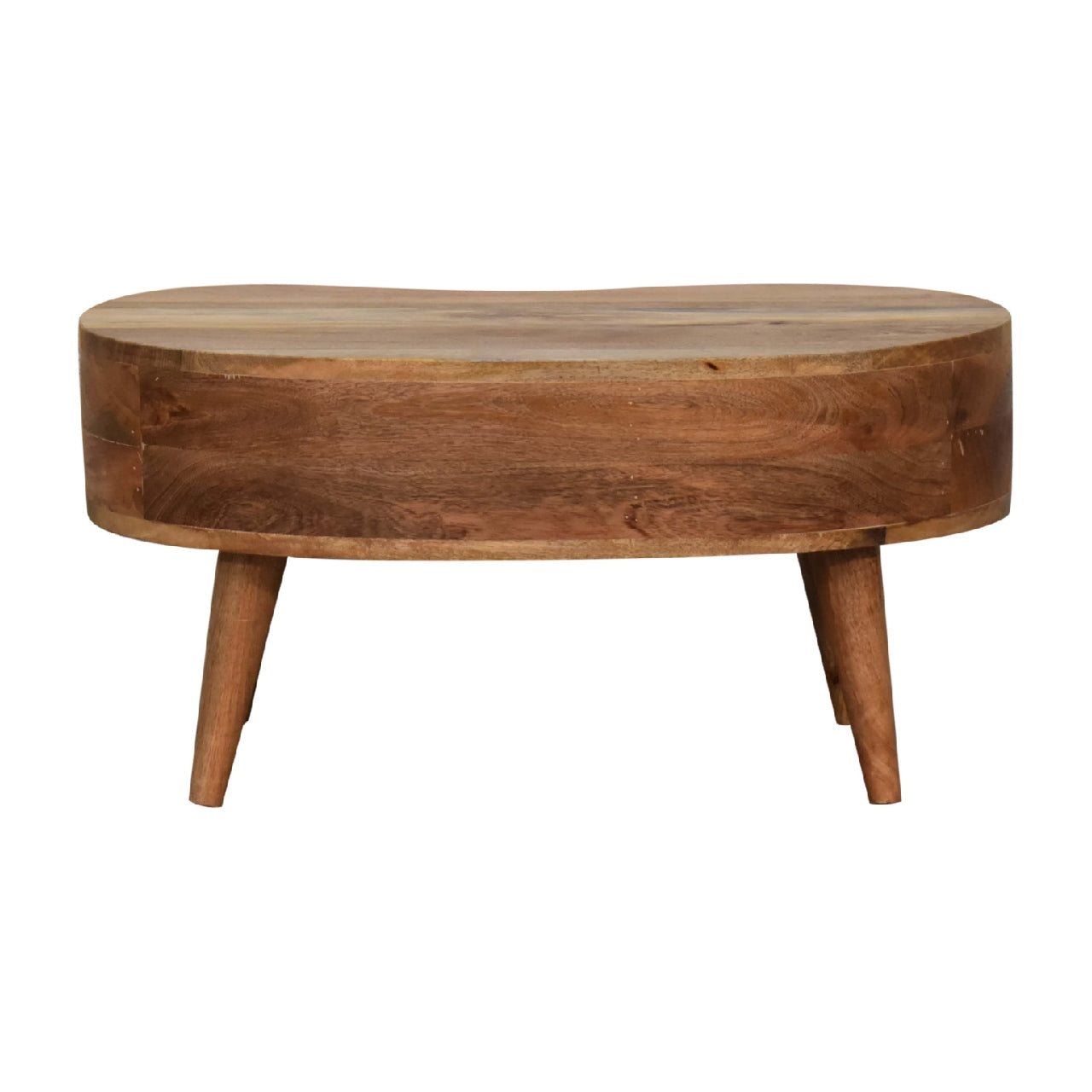 Mini Oak-Style Wave Coffee Table