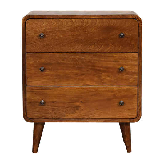 Mini Curved Chestnut Chest