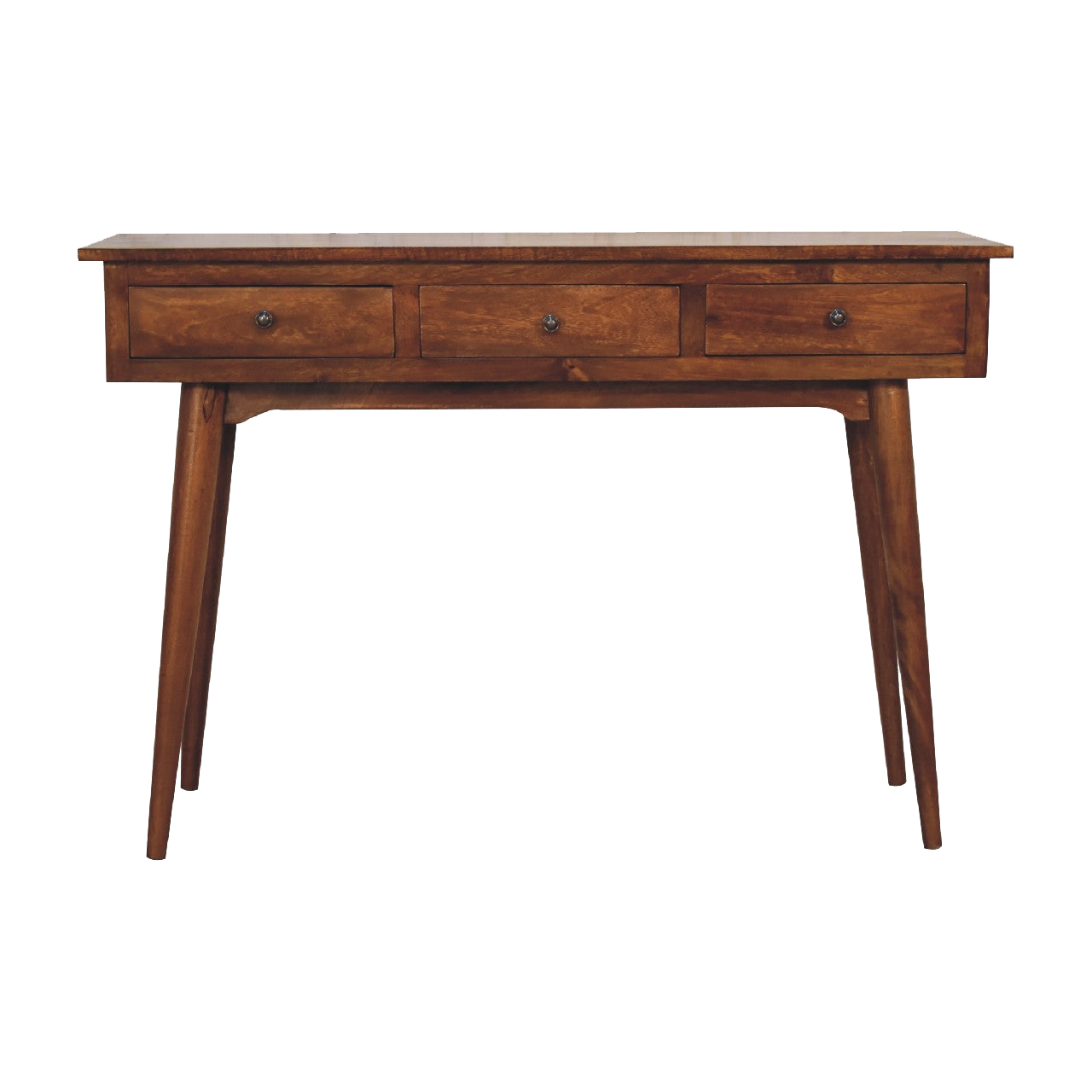 Large 3 Drawer Chestnut Console