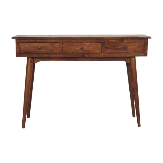 Large 3 Drawer Chestnut Console