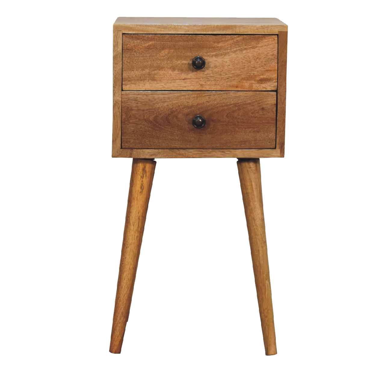 Mini 2 Drawer Oak-ish Bedside