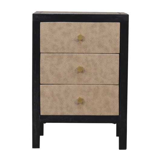 Mini Faux Leather Bedside