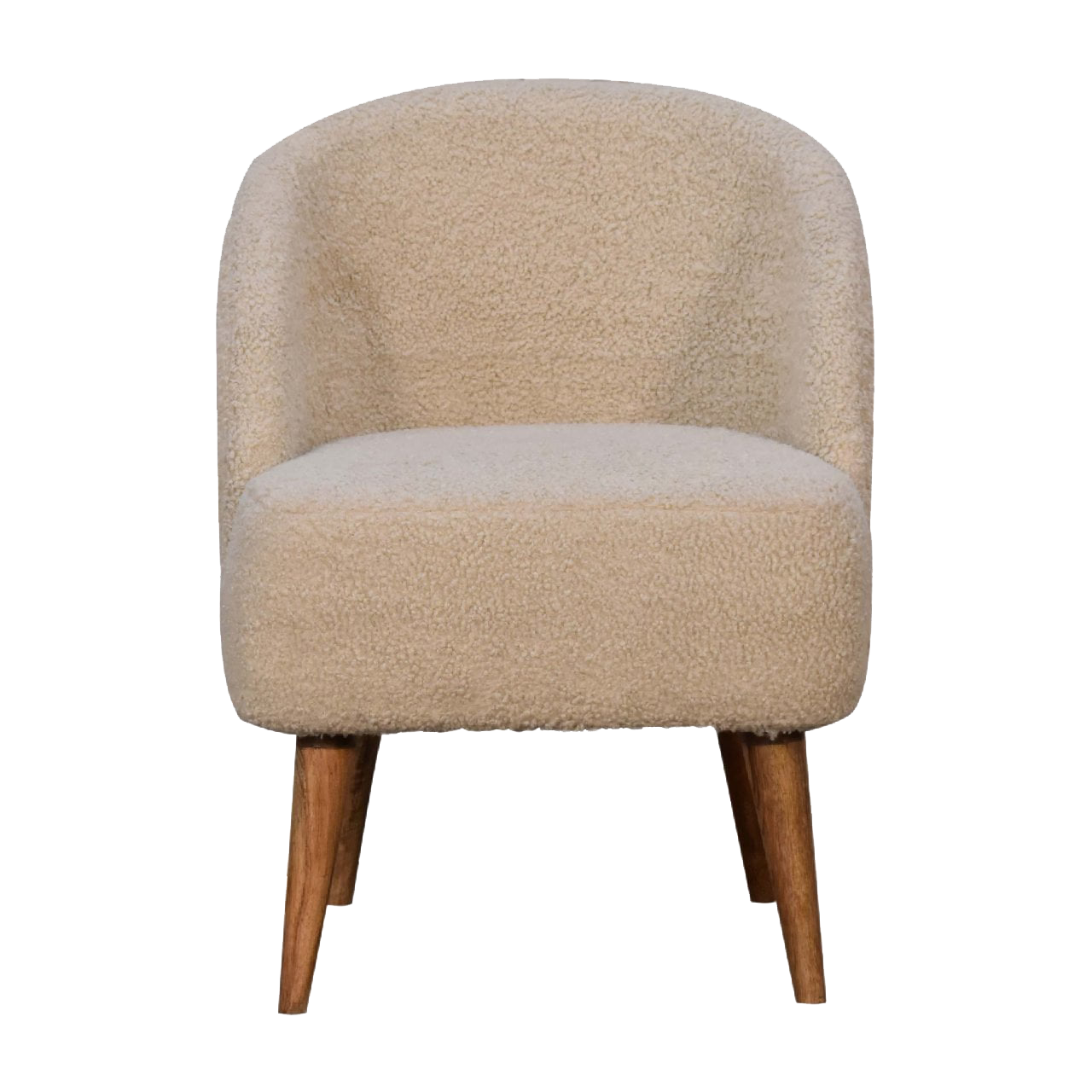Cream Boucle Tub Chair