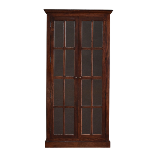 Tall Cherry Glazed Cabinet