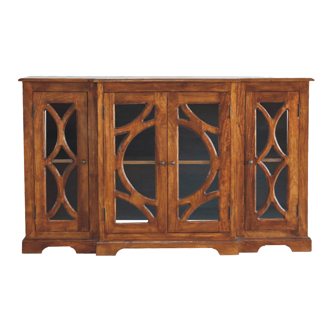 Glazed Carve Chestnut Sideboard